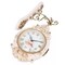 Double-Sided Wall Mounted Clock Accurate Pointer Clock Vintage Hanging Clock